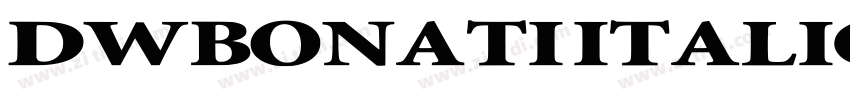 DWBonati Italic字体转换